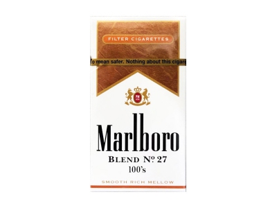 万宝路(美产 BLEND No.27 100S)香烟多少钱呢！评价怎么样